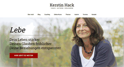 Desktop Screenshot of kerstinhack.de