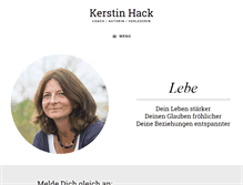 Tablet Screenshot of kerstinhack.de